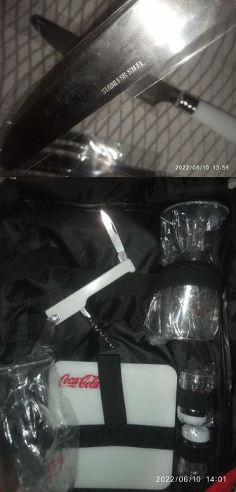 Новый Рюкзак с набором для пикника на 2 персоны барбекю гриль