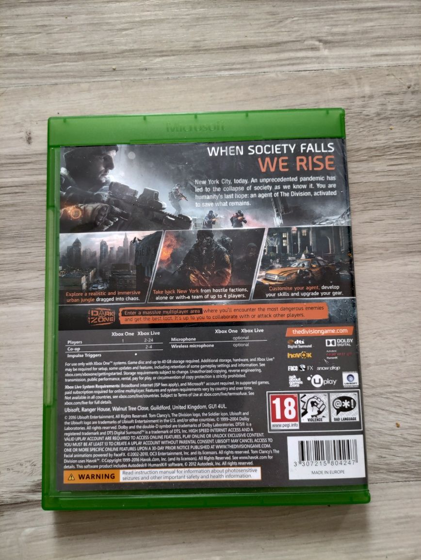 Tom Clancy the division Xbox one