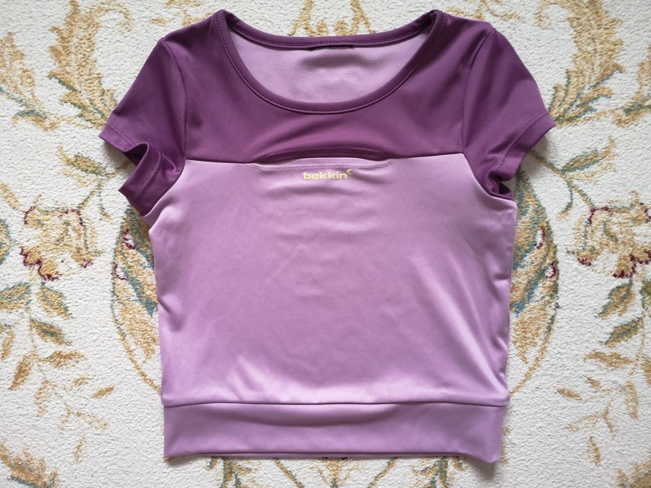 Dziecięca koszulka sportowa, z krótkim rękawem : Bekkin - rozm.116