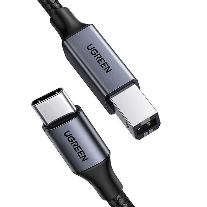 Kabel USB-C do USB-B UGREEN US370 2m DO Drukarki Skanera Czarny