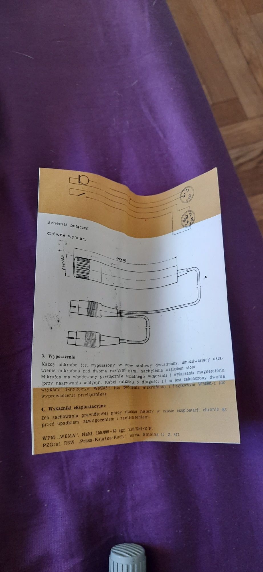 Mikrofon Unitra Tonsil