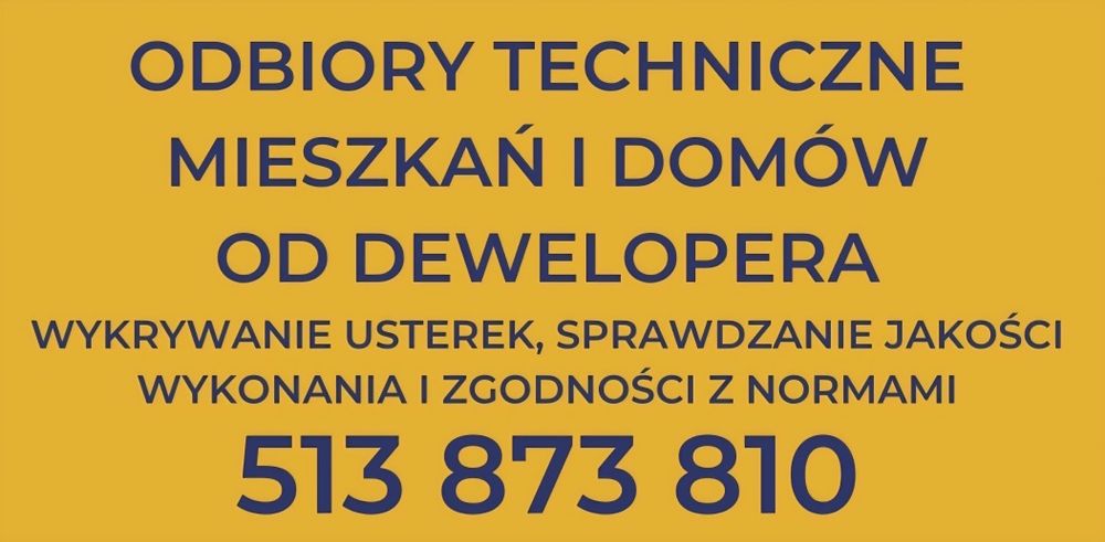 Odbiory techniczne mieszkań i domów od deweloperaewelopera