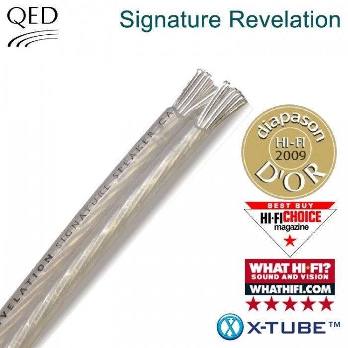 Акустический кабель QED Signature Revelation 2х5,5м, 8бананов Airloc
