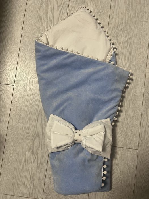 Плед-конверт 100/80 з бантиком на резинці