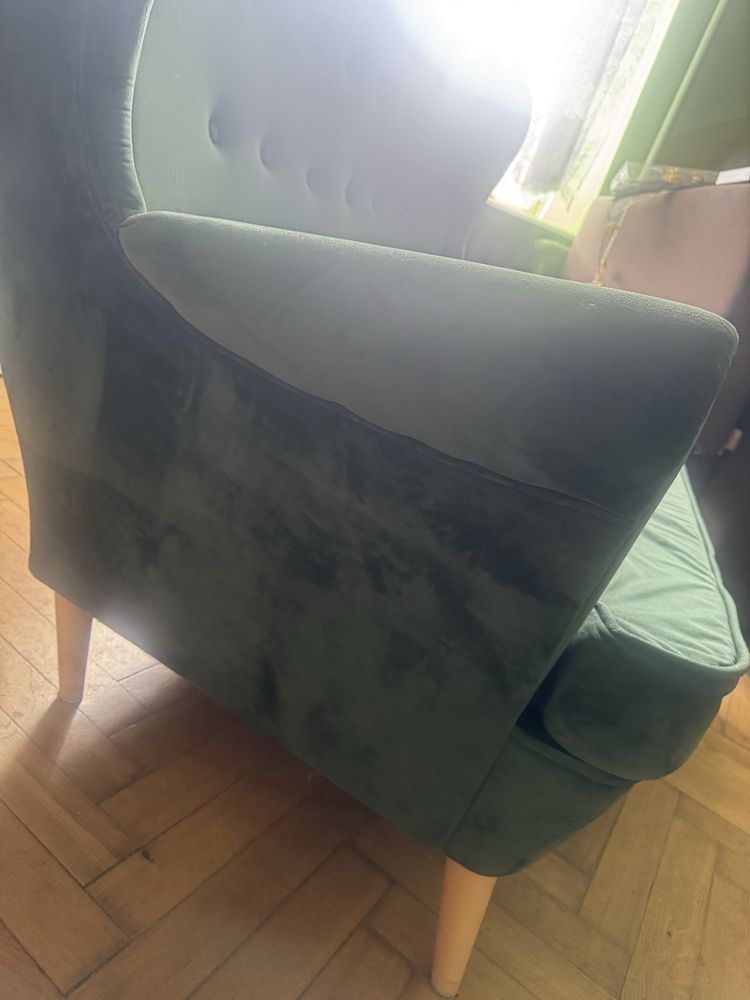 Uszak sofa 3 osobowa butelkowa zieleń stan b. Dobry