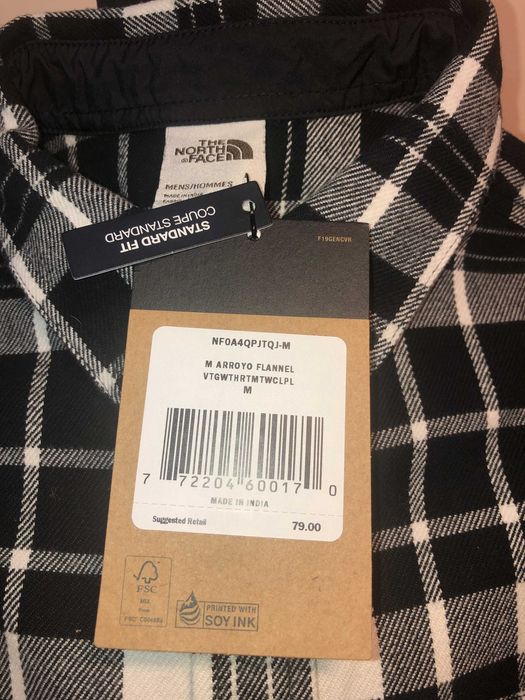 Тёплая фланелевая рубашка The North Face (size M)