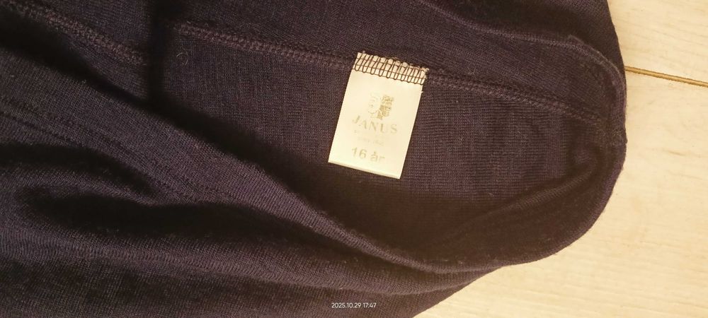 JANUS spodnie getry leginsy bielizna termoakt 100% Merino 16l 146-164