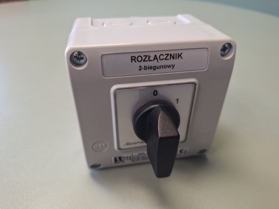 Rozłącznik 2-biegunowy IP65 SPAMEL