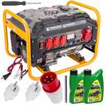 AGREGAT PRĄDOTWÓRCZY GENERATOR 3000W 230V 12V 400V AGR-3000MNS  2x 0,6L