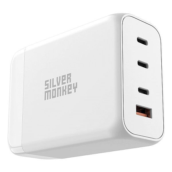 Ładowarka GaN Silver Monkey Sma156, 200w 3x Usb-c Pd Usb-a Qc 3.0 z od