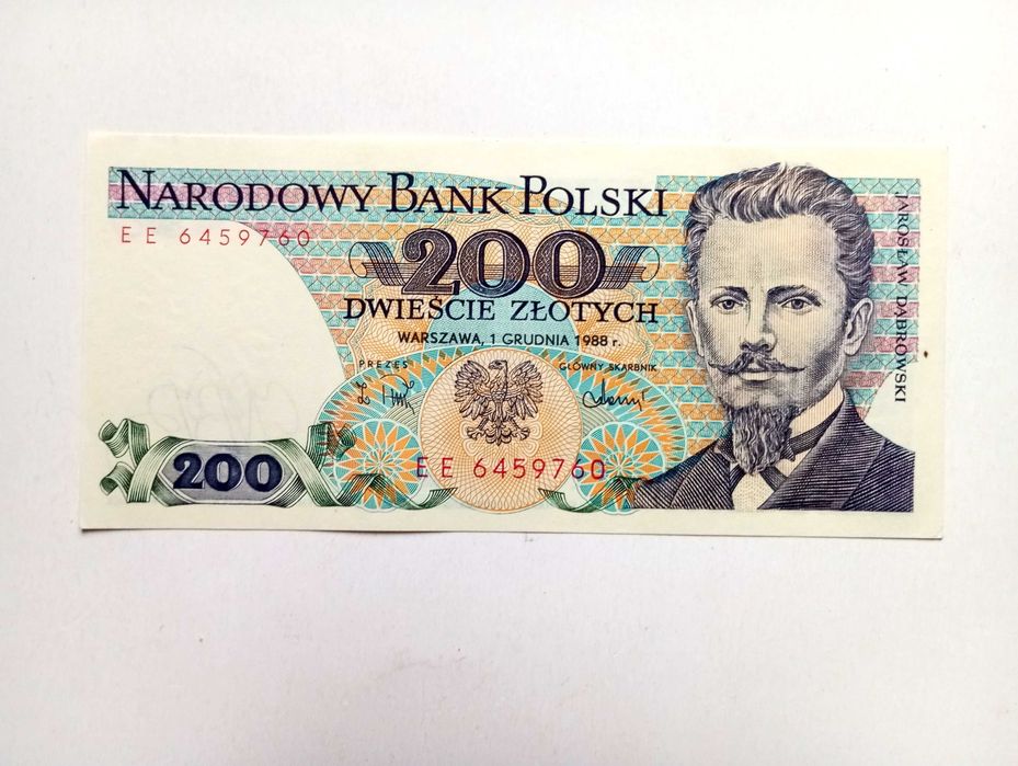 200 zł 1988   -  EE  -   st. 1-/2+