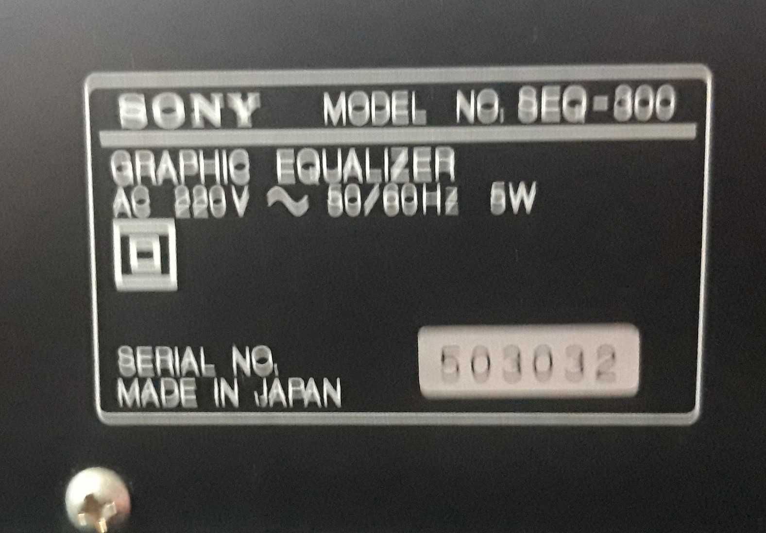 Sony Seq-300 Equalizador Made in Japan