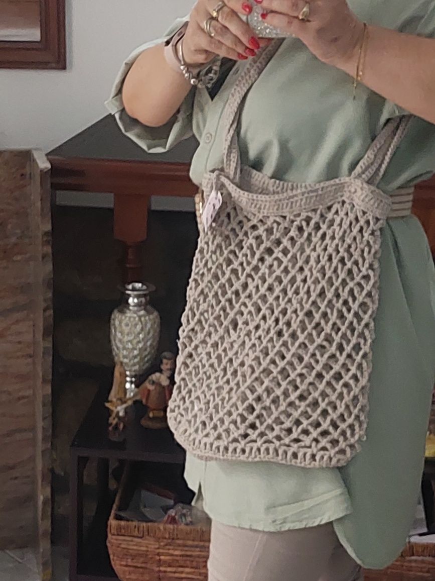 Saco casual feito à mão