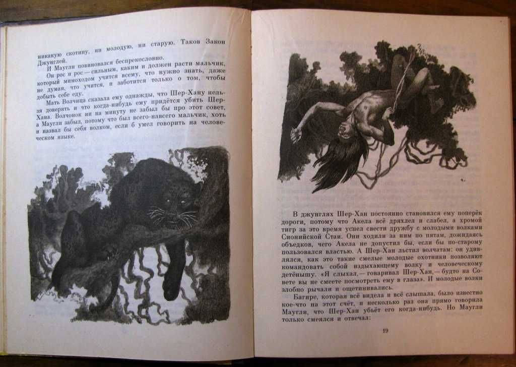 КИПЛИНГ. МАУГЛИ. Рисунки В.Шубова. ПОДАРОЧНАЯ книга. –Москва, 1977 г.