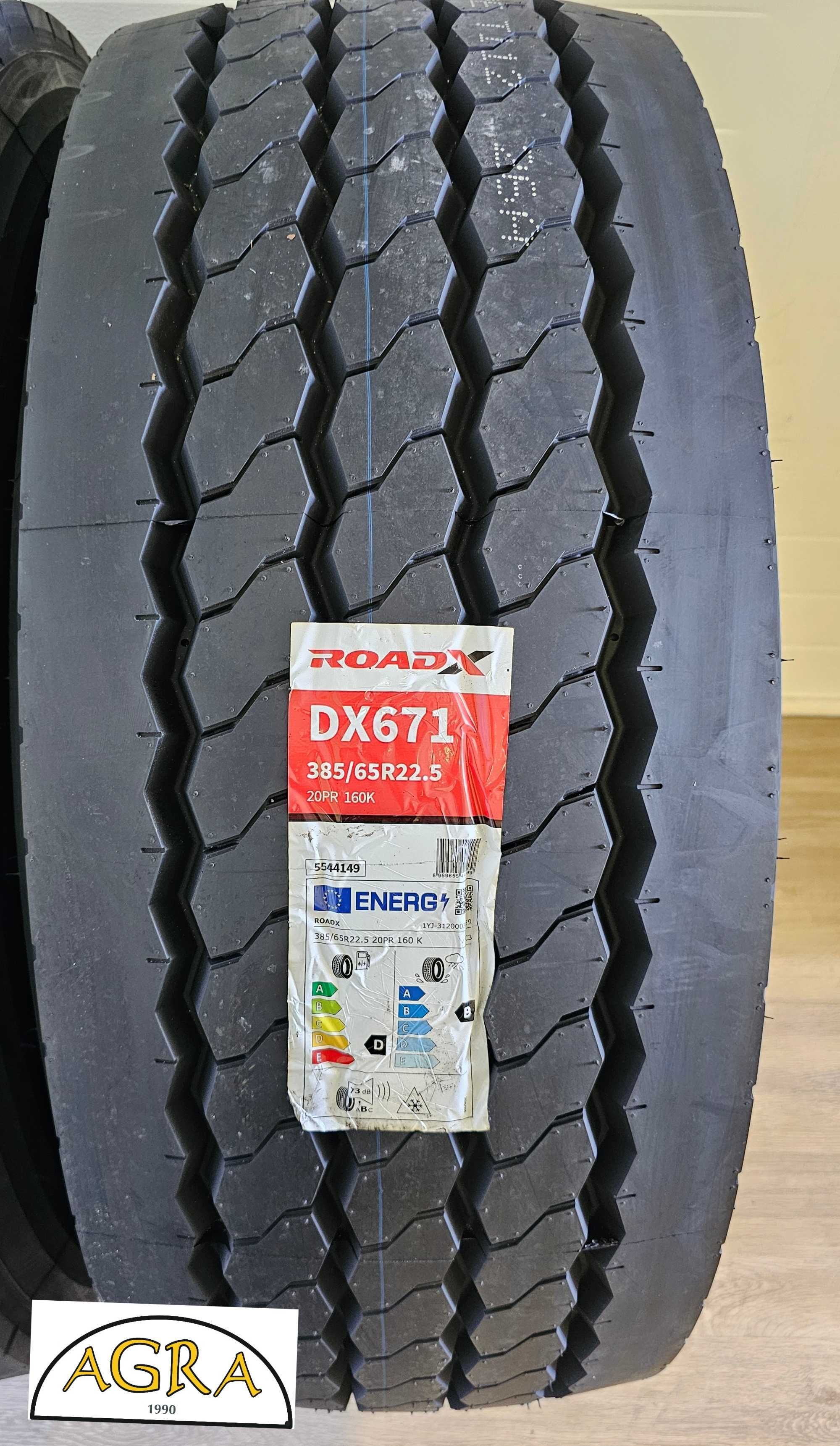 385/65R22.5 (1270netto) ROADX  DX671 przód naczepa opona  nowa JYNIU