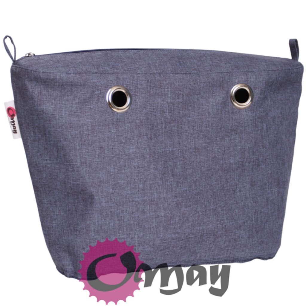 Granatowy organizer do OBAG URBAN len 2 kieszenie wkład VIP OMAY