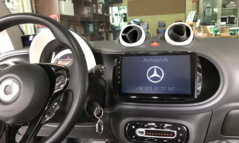 Android 14 SMART Mercedes Benz GPS USB Смарт 2 дин CarPlay Магнитола