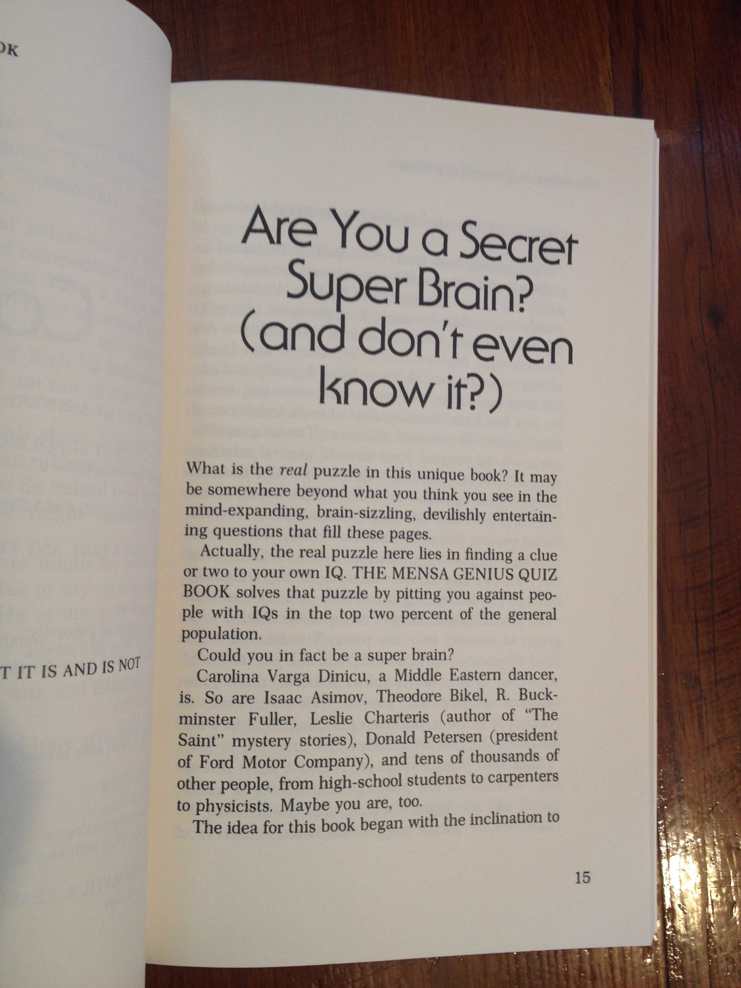 The Mensa Genius Quiz-book