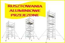 Rusztowania aluminiowe przejezdne WYNAJEM ATRAKCYJNE CENY NAJMU.