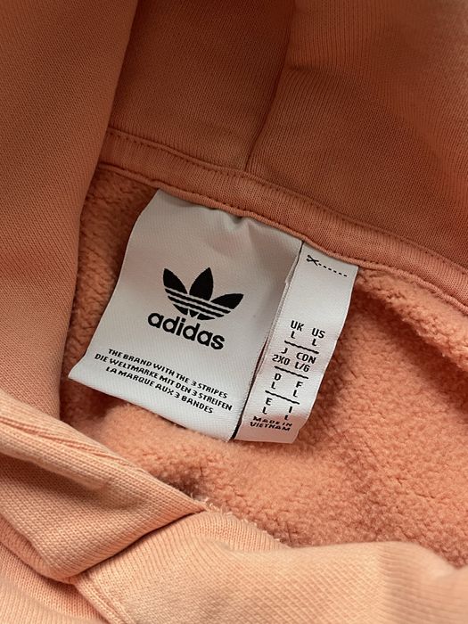 Adidas Adicolor Trefoil Pullover Hoodie Peach худи адидас с капюшоном