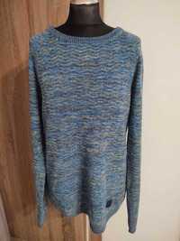 Niebieski Sweter Okrągły Dekolt Długi Rękaw Unisex Reserved Rozmiar M