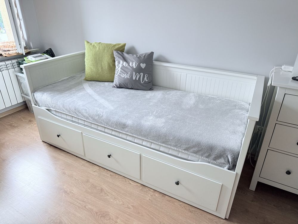 Łóżko leżanka Hemnes IKEA pojedyncze podwójne z szufladami