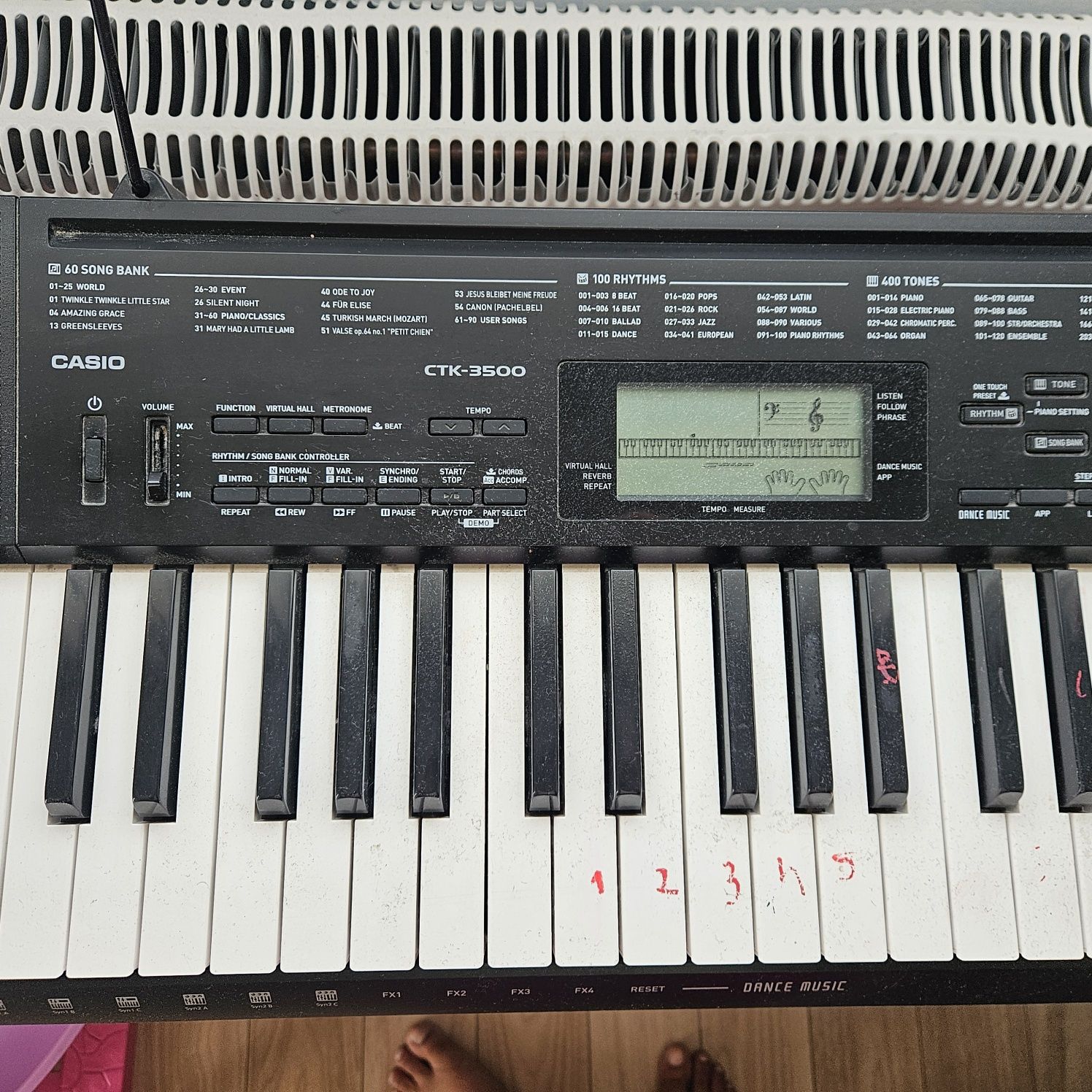 Pianino casio  użuwany