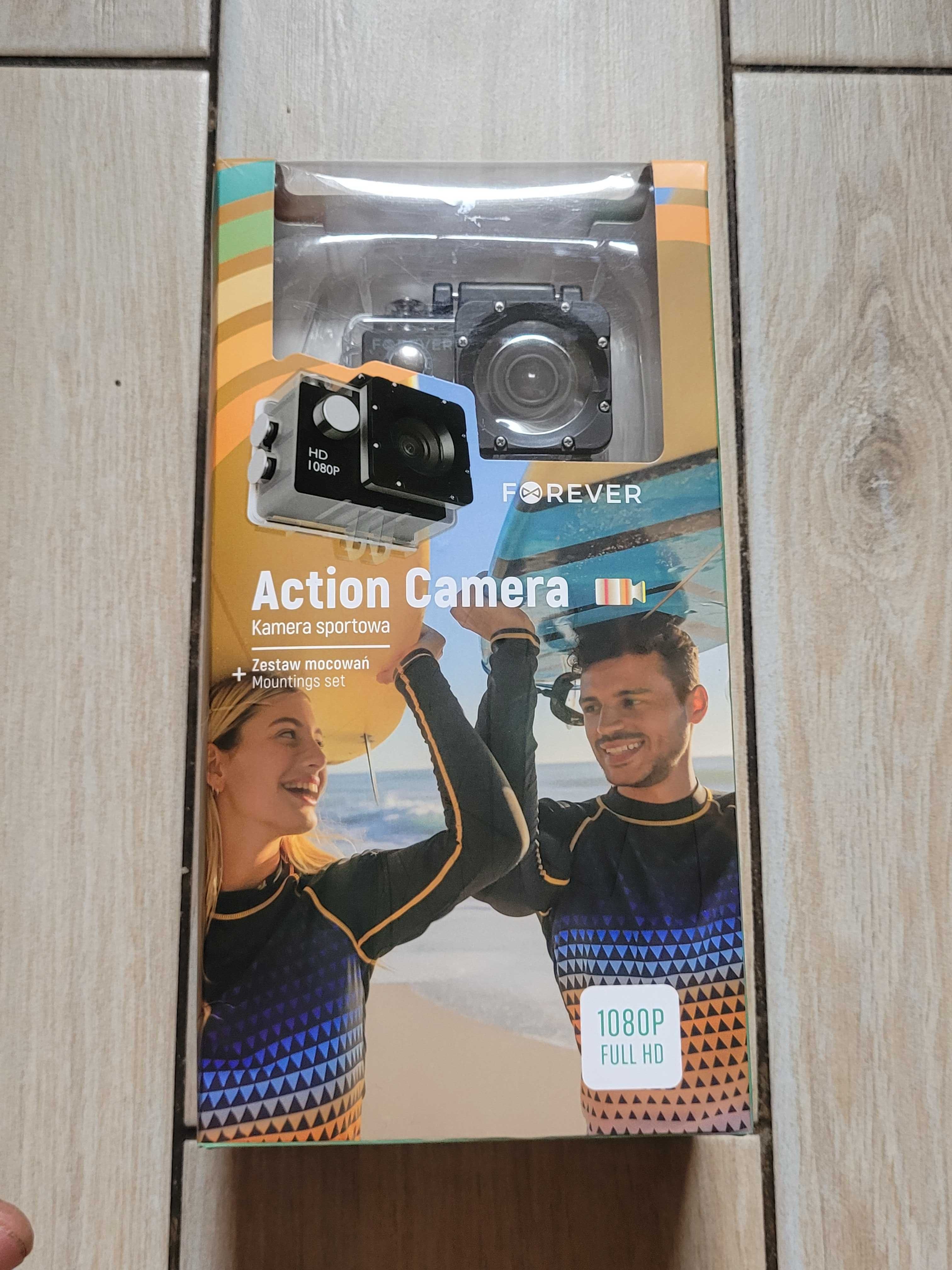 Kamera sportowa Action Camera Forever V2 nowa + zestaw mocowań obudowa