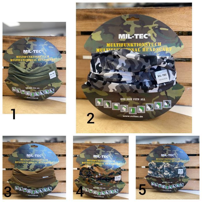 Головний убір багатофункціональний Баф  Mil-Tec військовий Німеччина