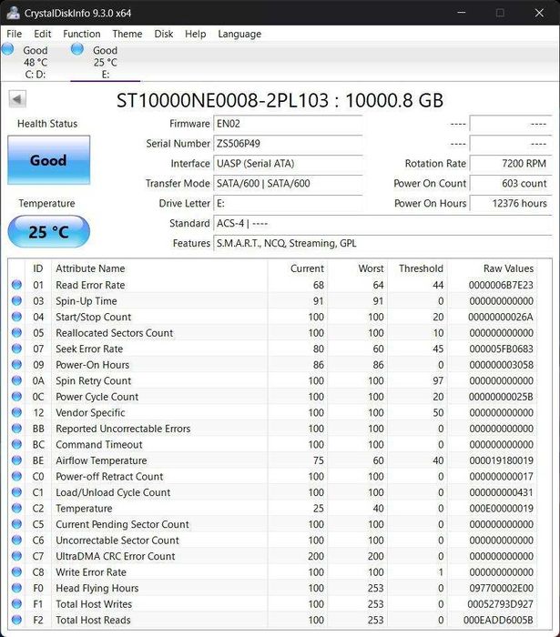 Жорсткий Диск Seagate IronWolf Pro 10TB SATA III (ST10000NE0008)