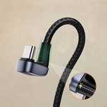Ugreen nylonowy kątowy kabel przewód USB - USB Typ C 1 m 3 A 18 W
