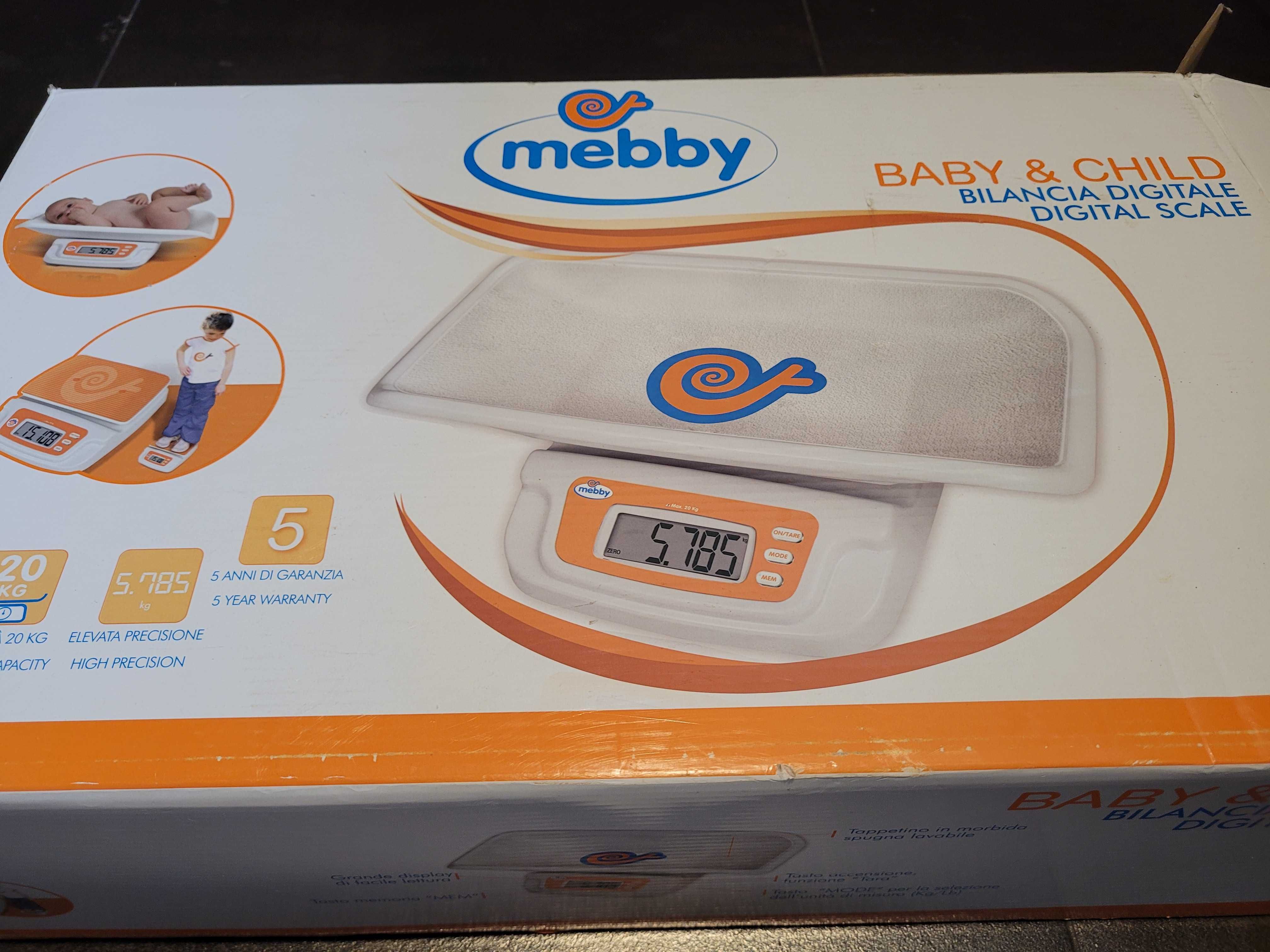 Waga dla niemowląt i dzieci, do 20 kg, Mebby