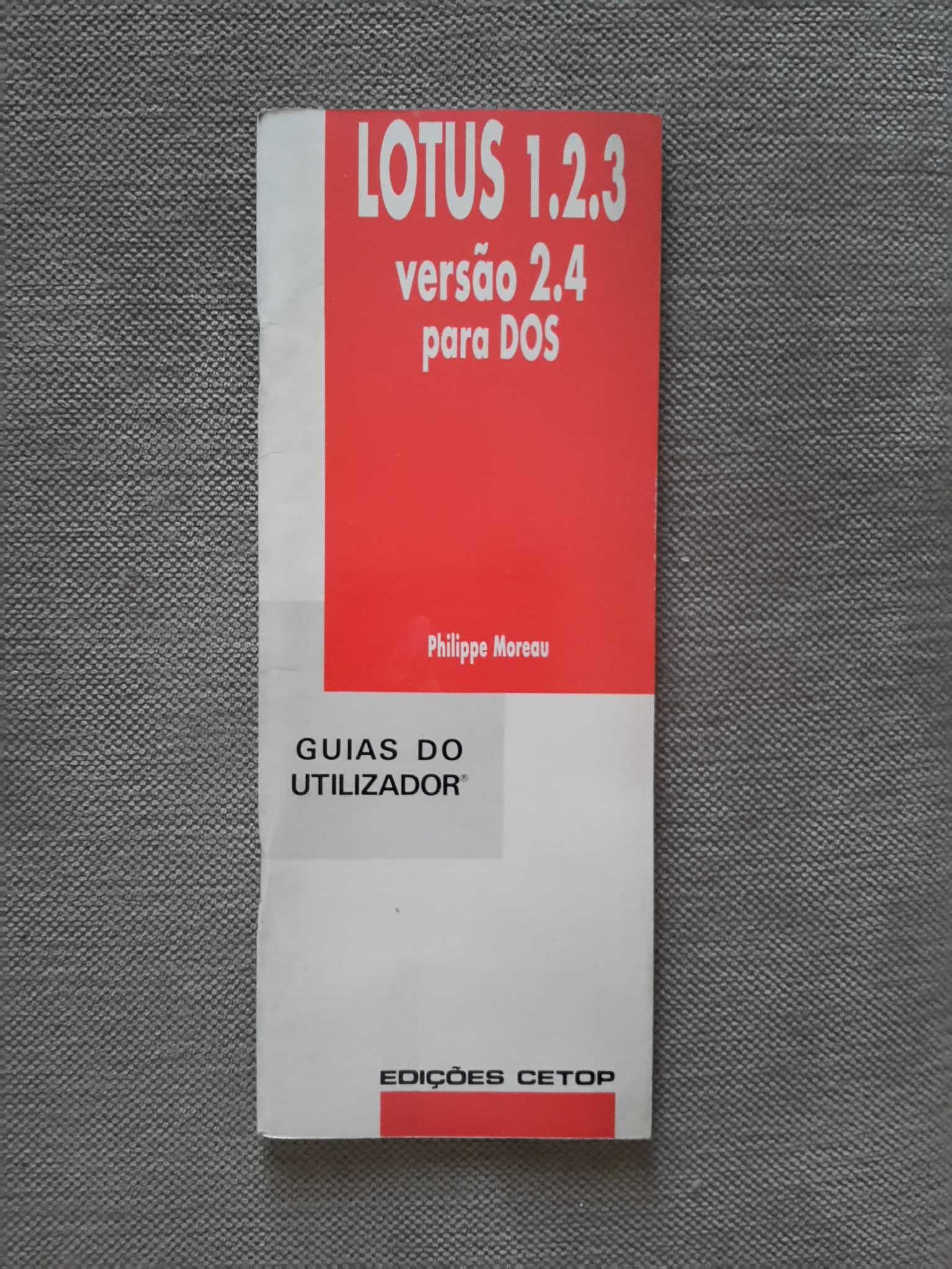 Lotus 1.2.3 versão 2.4 para DOS - guia do utilizador