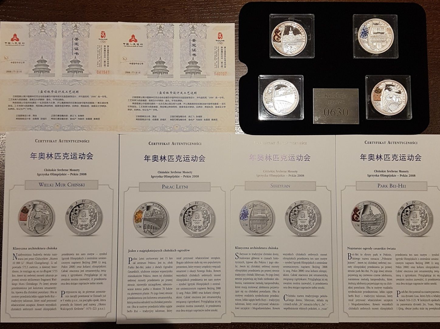 Srebrne monety 10yuan