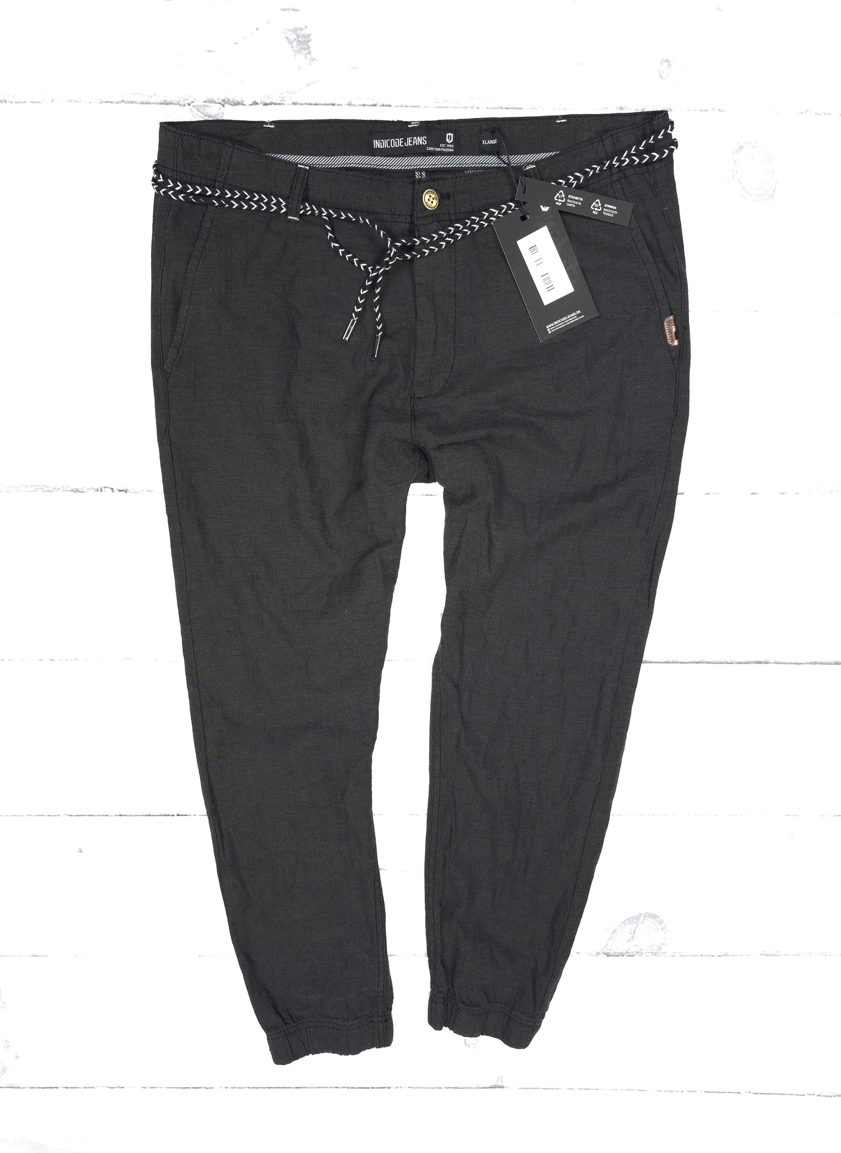INDICODE JEANS Blanda Męskie Spodnie Len Lniane XL ! Nowe