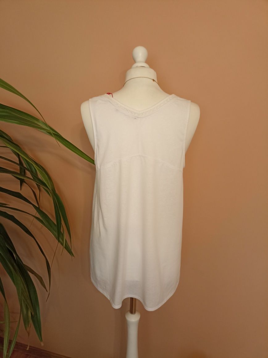 T-shirt zdobiony biały s.Oliver roz.M/L