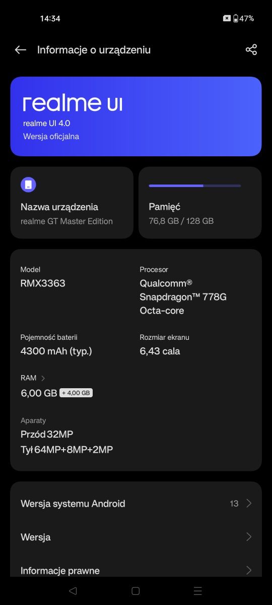 Realme GT Master Edition RMX3363