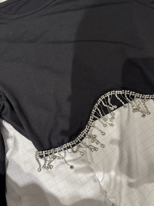 Топ з камінцями стразами