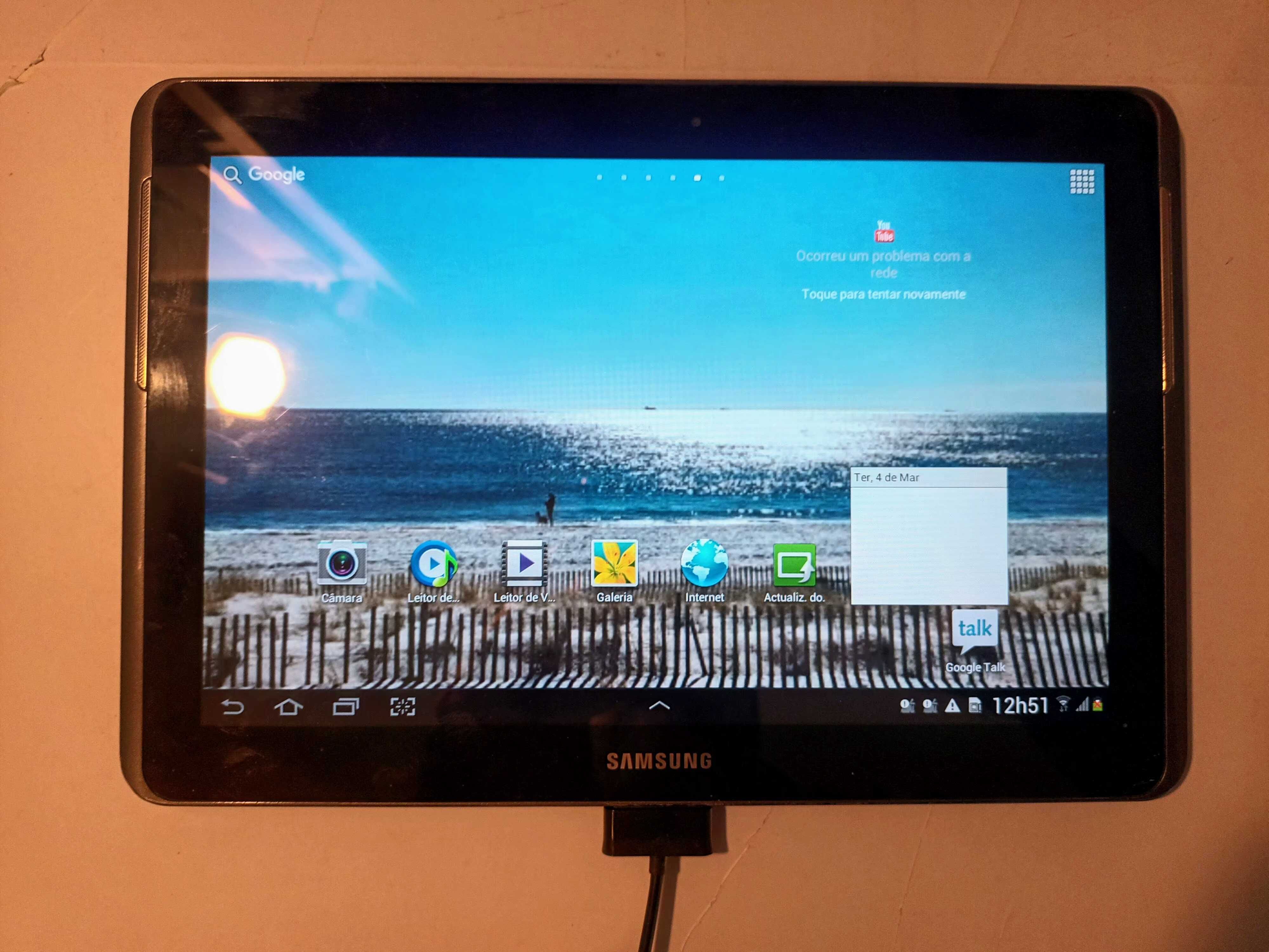 Tablet Samsung Galaxy Tab 10.1  usado, mas em razoável estado.