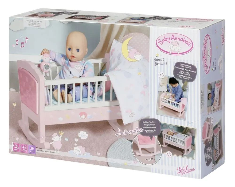 Kołyska Automatyczna Dla Lalki Baby Annabell  Brak Pościeli