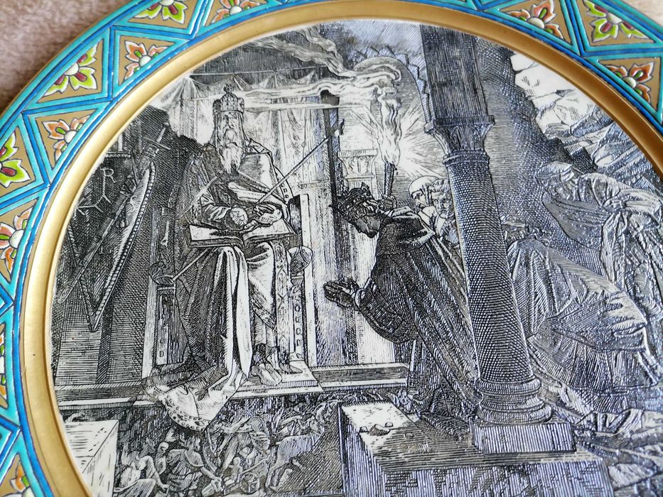 Prato de Grés com 40 cm diâmetro da Villeroy & Boch - Anos 1900's