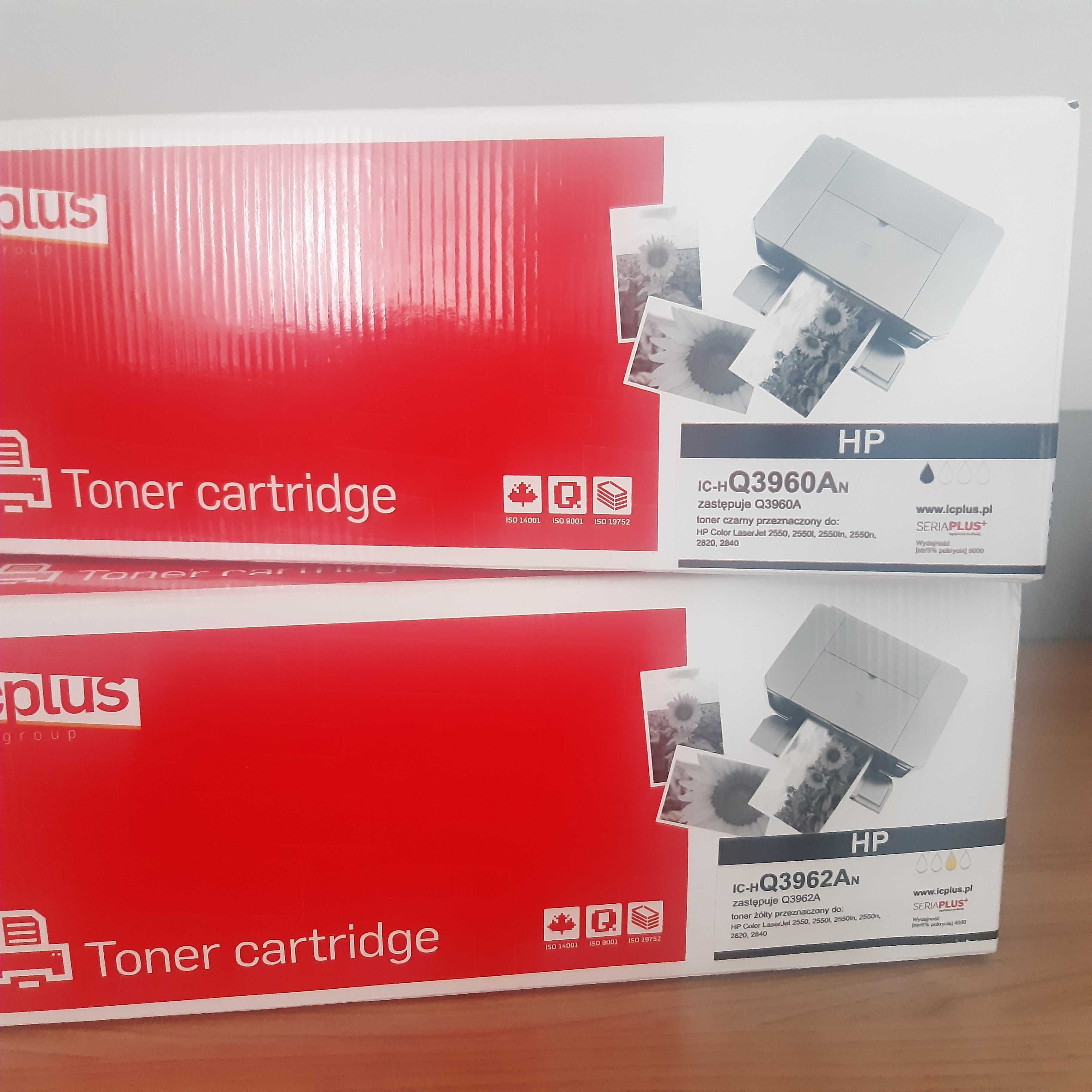 2x Toner HP Color LaserJet 2550,2550l,2550ln,2550n,2820,2840 B/Y