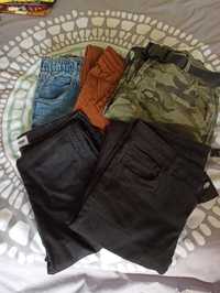Komplet 5szt Spodnie jeans Wrangler New Yorker H&M r.38