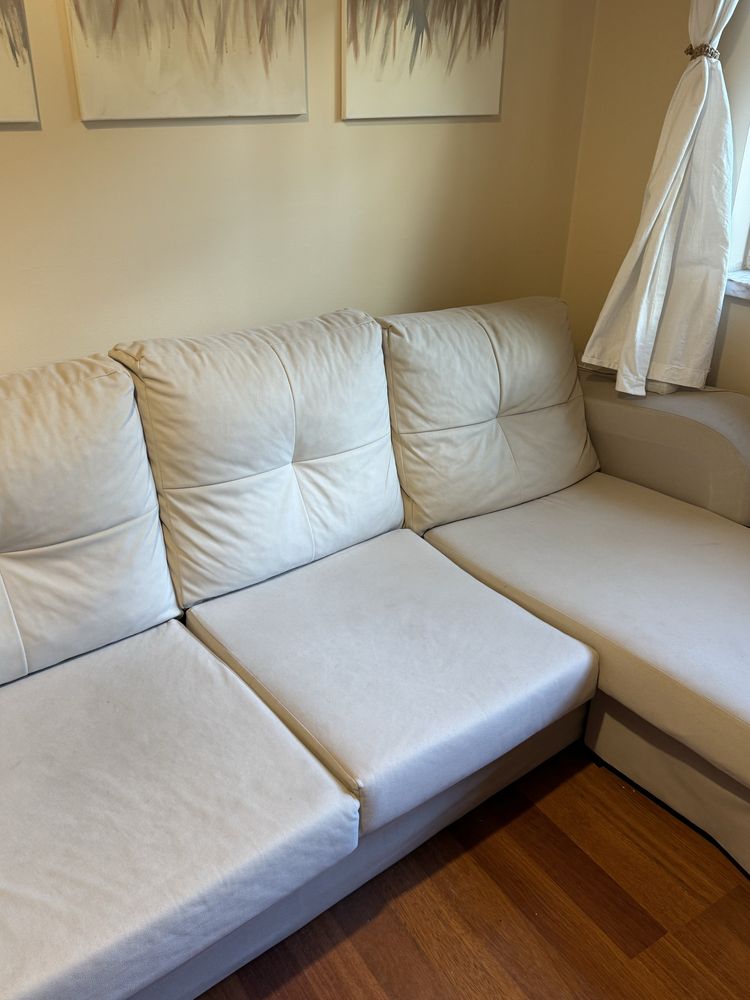 Sofá Bege Chaise Longue