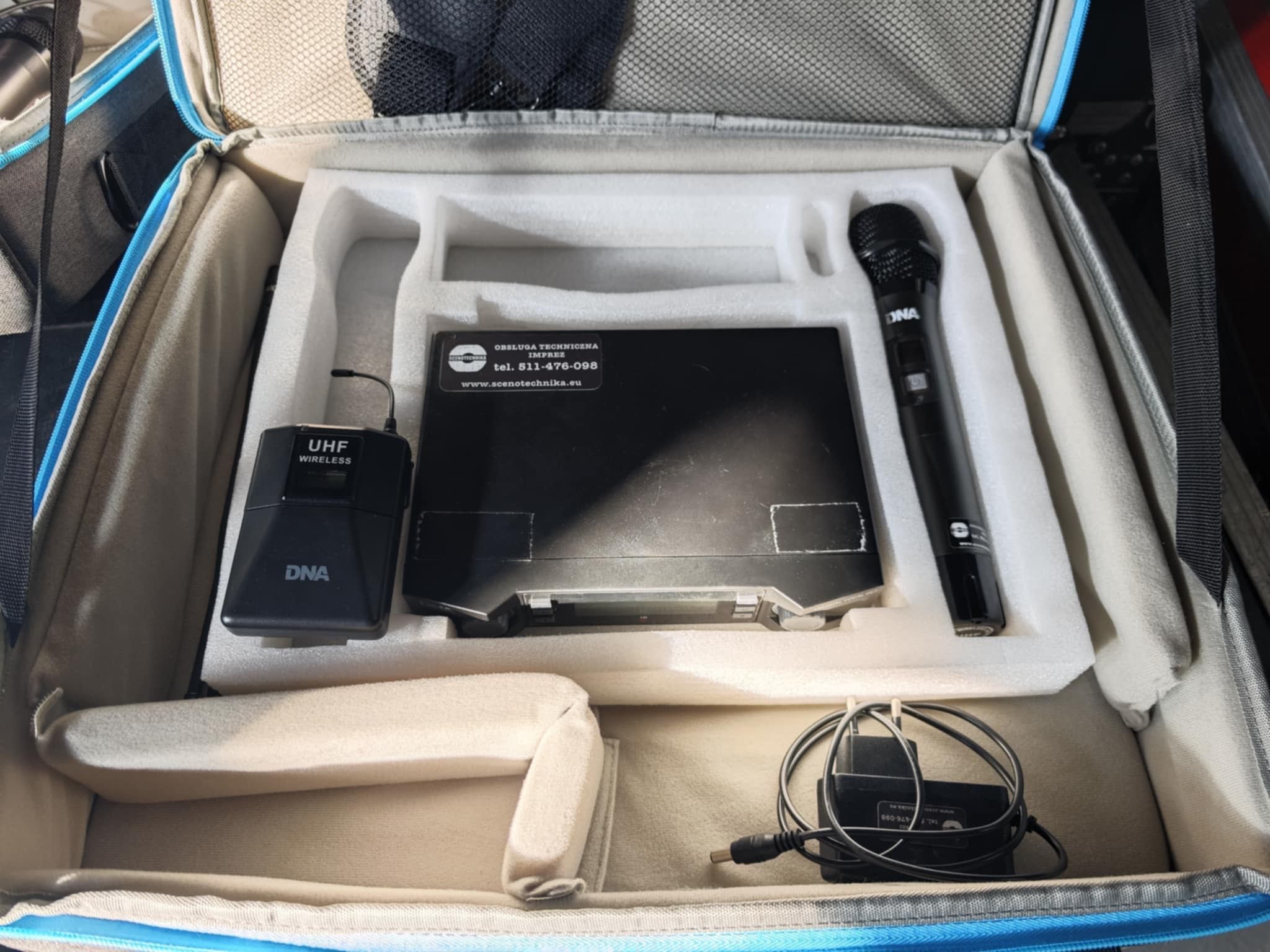 Mikrofony bezprzewodowe DNA zestaw handheld nagłowny bodypack