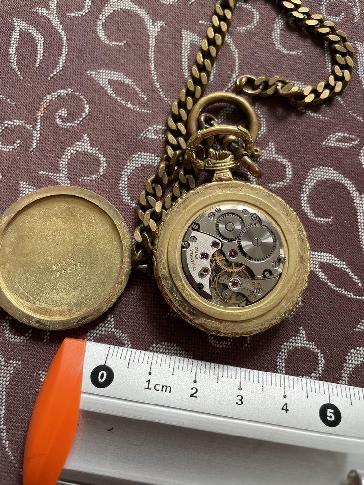 Zegarek kieszonkowy Bucherer Piaget pozlacany 10k. złoto