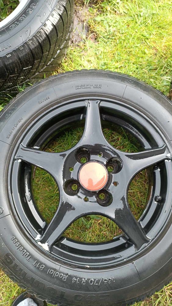 Alufelgi z oponami zimowymi r14 165/70 4x100