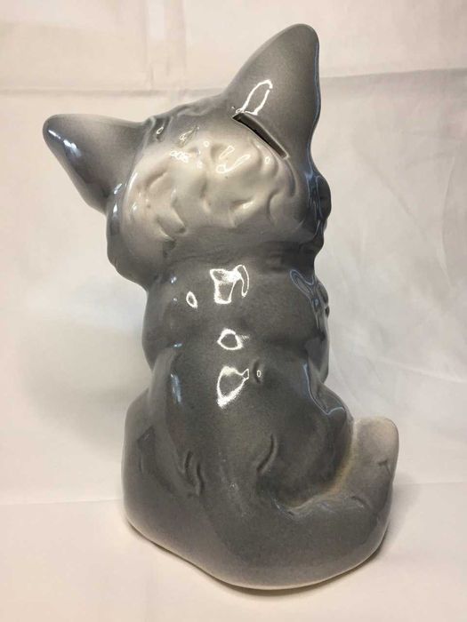 Фигурка статуэтка Котик керамическая высота 23 см. копилка н646