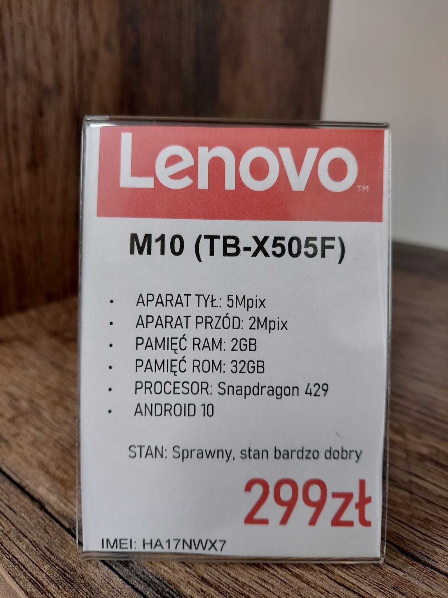 Tablet Lenovo Tab M10 (TB-X505F) 2/32GB biały stan bdb gwarancja