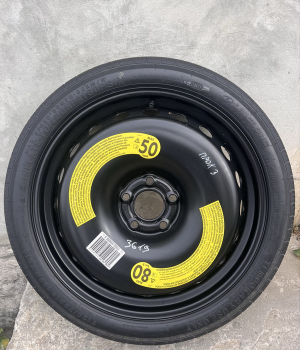 Докатка запаска запасне колесо r19 125/70 5*112 Audi Audi A4 B8 B9 BMW